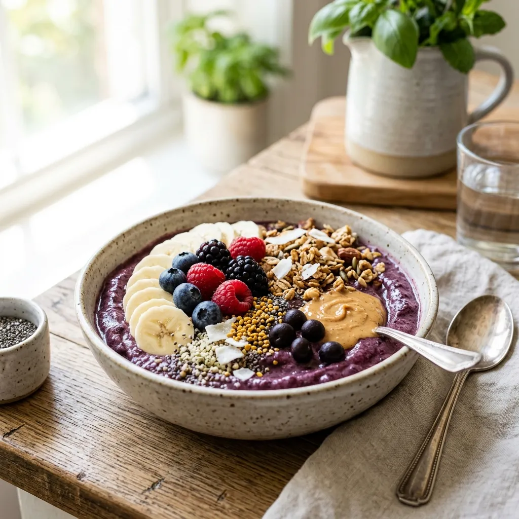 Bowl de Açaí Saudável: Receita Sem Açúcar Adicionado