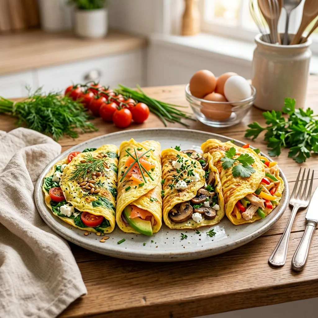 Omelete Proteica: 4 Variações Rápidas e Deliciosas